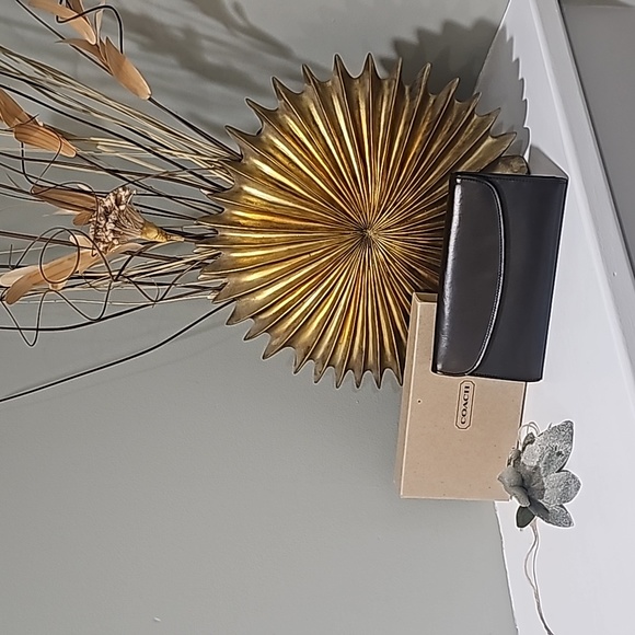 Vintage Coach Water Buffalo Combination Leather Checkbook Wallet # 4859 New! - Picture 3 of 10